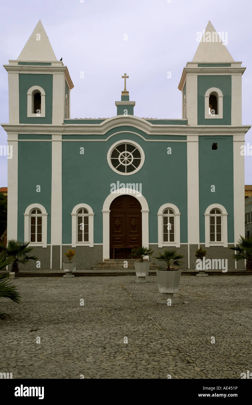 Cattedrale, Sao Filipe, Fogo, Isole di Capo Verde, Africa Foto Stock