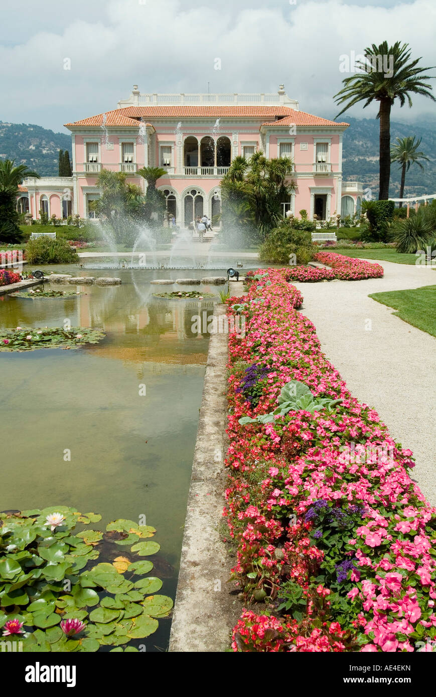 Villa Ephrussi, storica Villa Rothschild, St Jean Cap Ferrat, alpi marittime, provenza, Francia, Europa Foto Stock