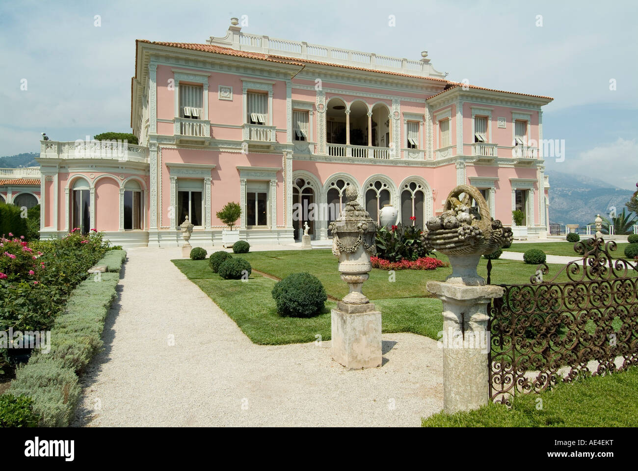 Villa Ephrussi, storica Villa Rothschild, St Jean Cap Ferrat, alpi marittime, provenza, Francia, Europa Foto Stock