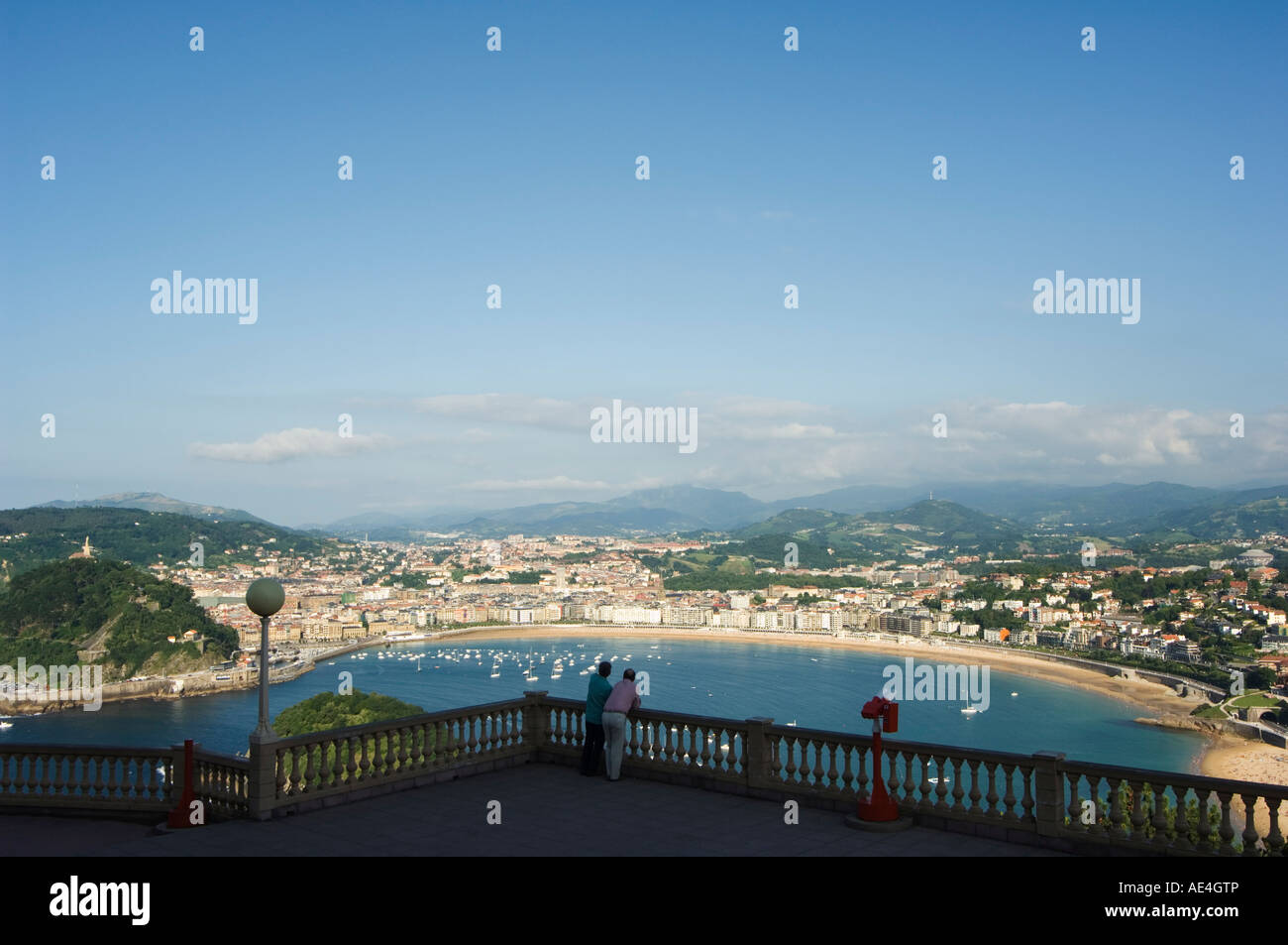 San Sebastian Bay, Paese Basco, Euskadi, Spagna, Europa Foto Stock