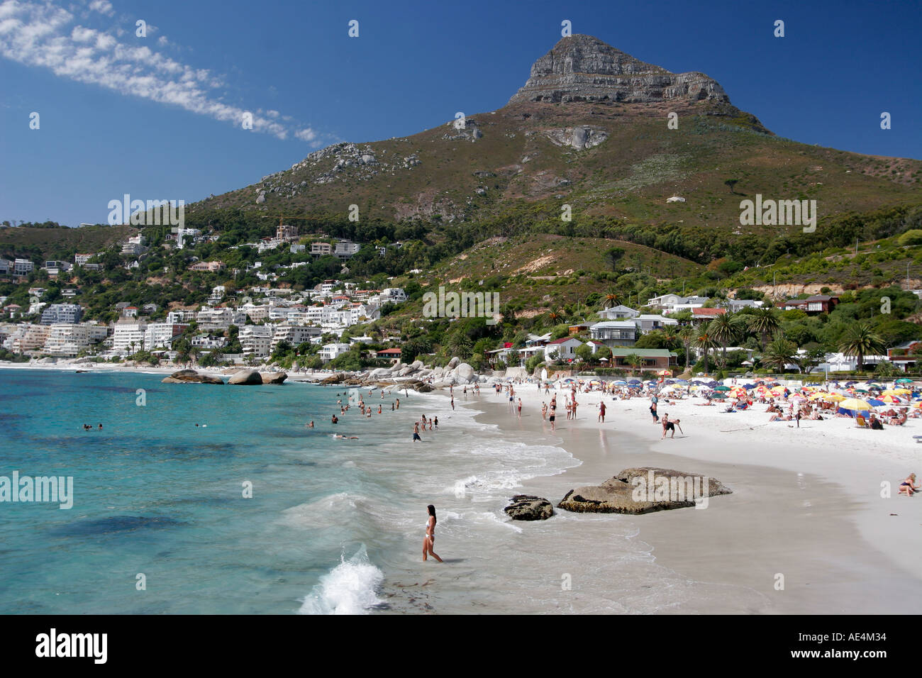 Sud Africa cape town clifton beach Lions Head Foto Stock