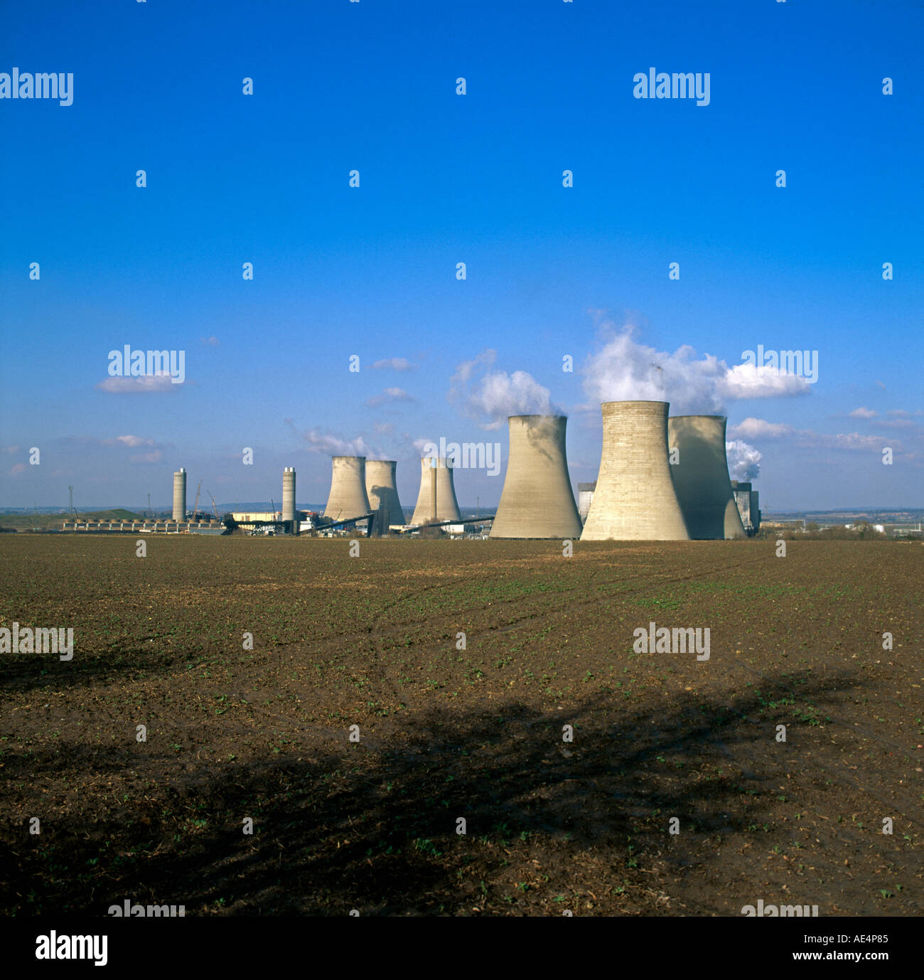 Torri di raffreddamento di coal fired Didcot power station Oxfordshire Inghilterra Foto Stock
