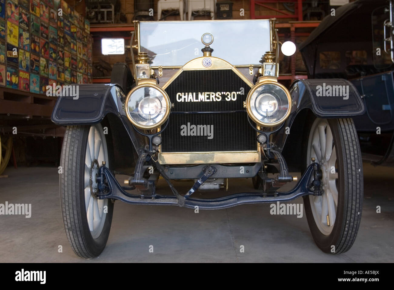 1911 Chalmers modello 30 vintage carrello horseless mostrato al Santa Cruz County Fair Foto Stock