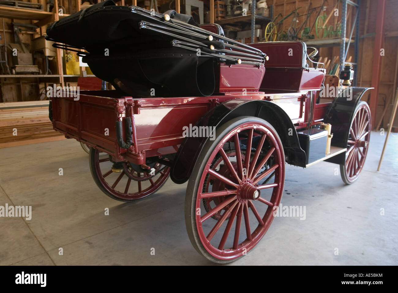 1913 International Harvester Company IHC horseless vintage carrello Foto Stock
