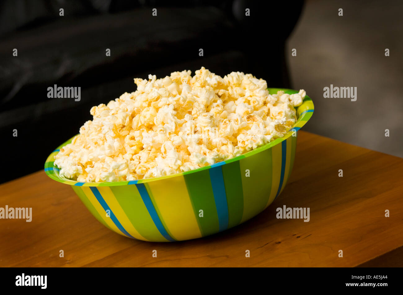 Ciotola di popcorn Foto Stock