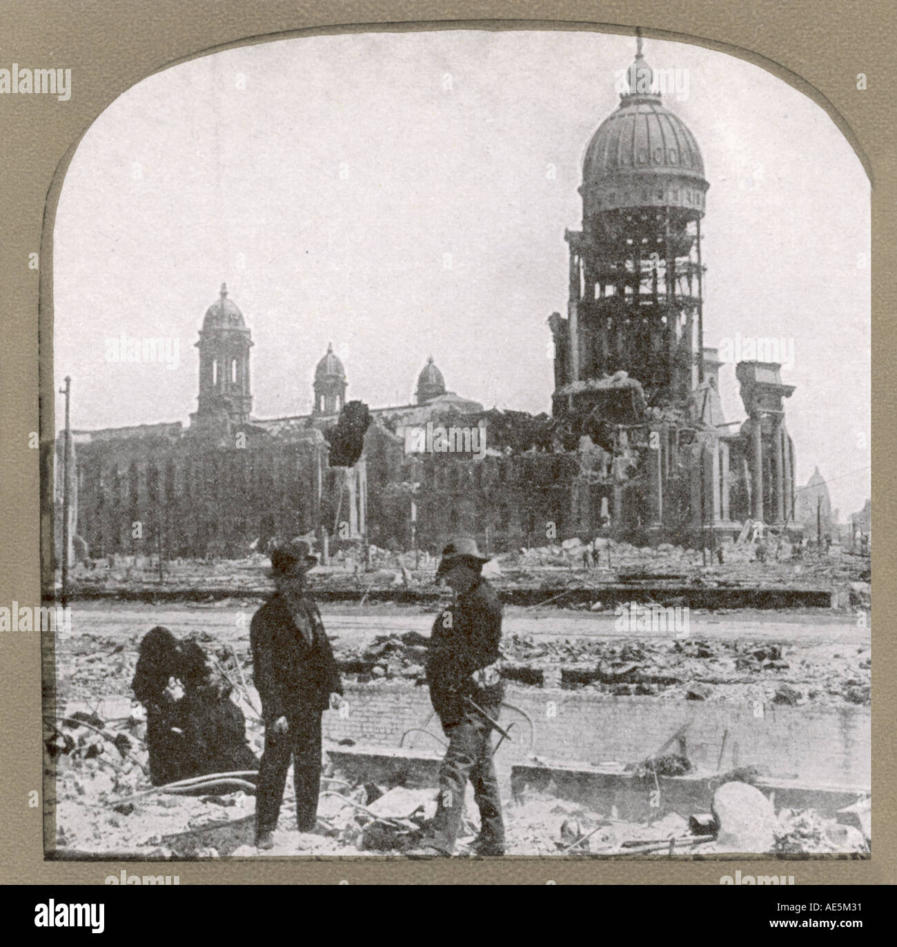 Il Terremoto di San Francisco Foto Stock