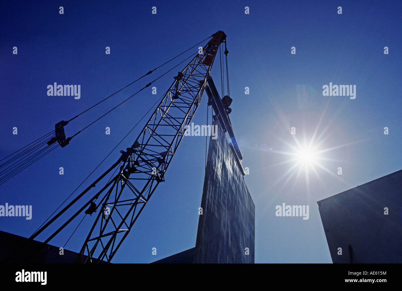 Soletta in calcestruzzo costruzione CALIFORNIA Foto Stock
