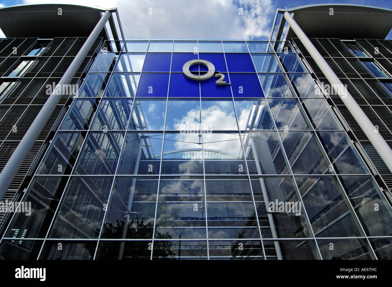 O2 O-2 sede Munich-Bavaria-Germania Foto Stock