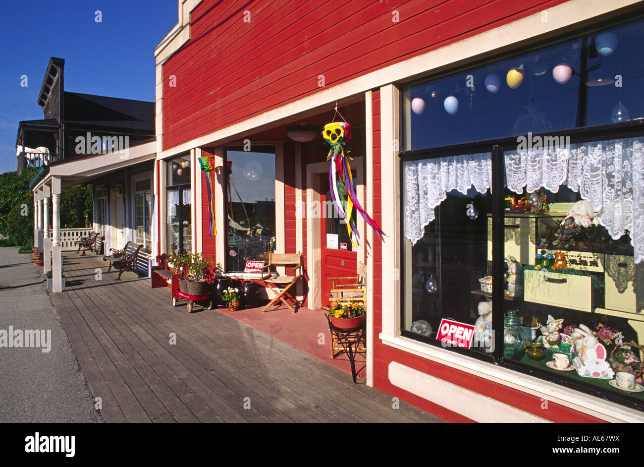 Negozio di antiquariato MOSS LANDING CALIFORNIA Foto Stock