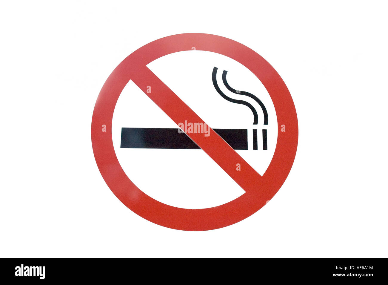 Fumo segno libero al di fuori del Whittington Hospital Archway Islington London REGNO UNITO Foto Stock