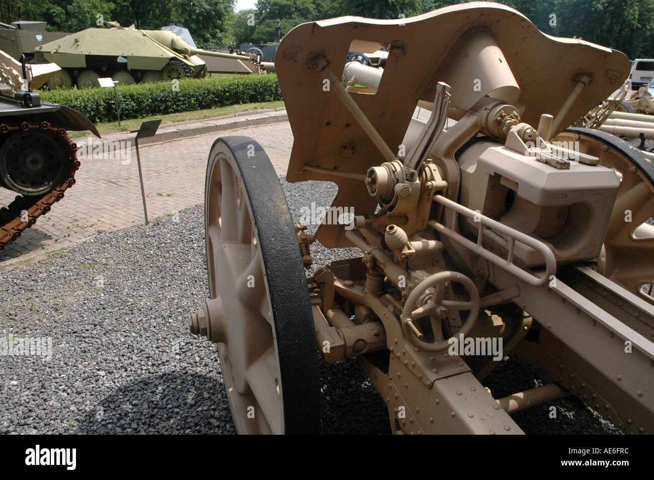 Campo tedesco obice leFH18 50 mm caliber Foto Stock