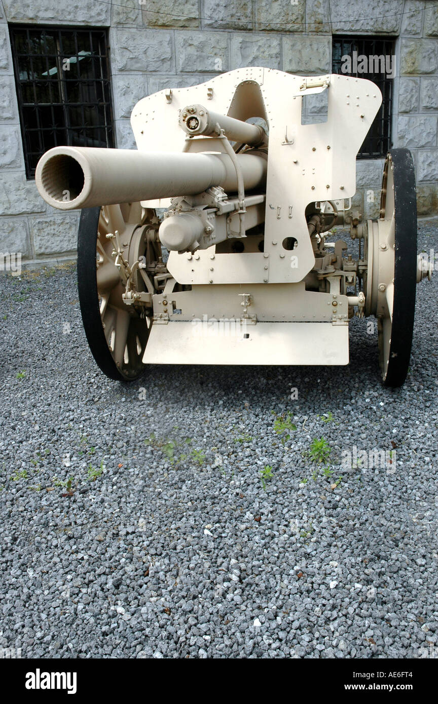 Campo tedesco obice leFH18 50 mm caliber Foto Stock