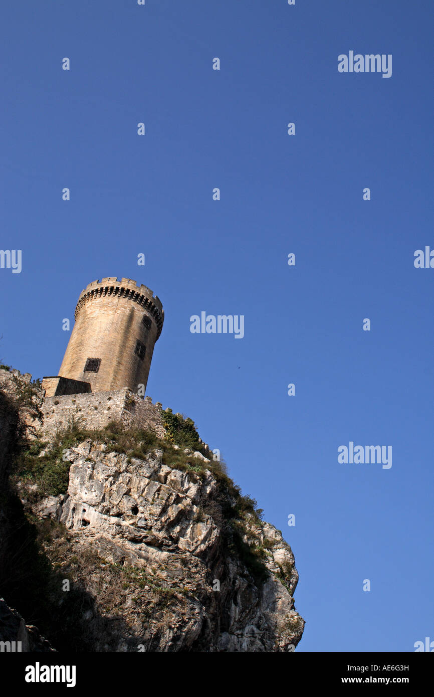 Chateau des Comtes de Foix, Ariège, Francia Foto Stock
