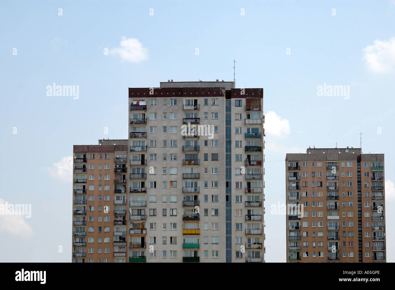 Casa di appartamenti a Varsavia Foto Stock