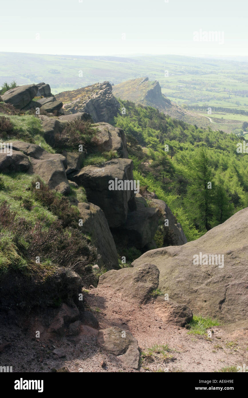 Il Roaches, Staffordshire Moorlands Foto Stock