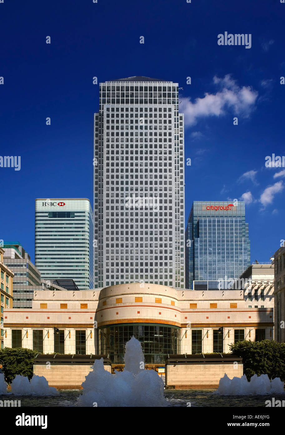 Cabot Square Canary Wharf Foto Stock