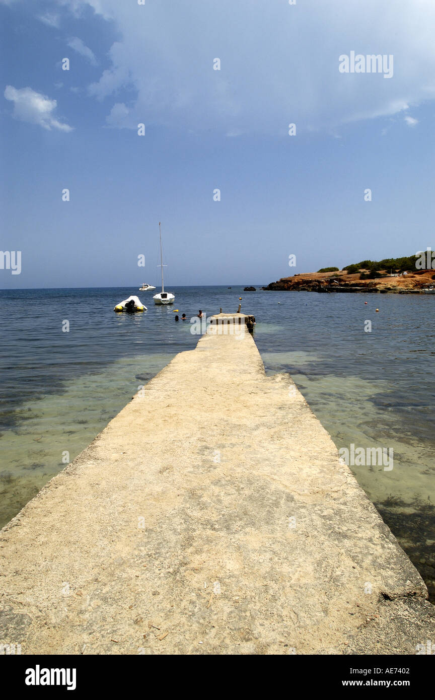 Es Figueral Sant Vicent de Sa Cala Portinatx Ibiza Ibiza Isole Baleari Spagna Foto Stock