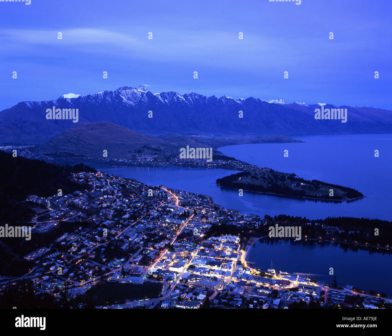 Queenstown Isola del Sud della Nuova Zelanda Foto Stock