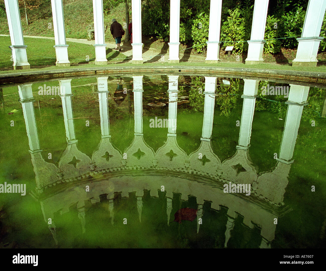 Rococo Gardens Painswick Gloucestershire Foto Stock