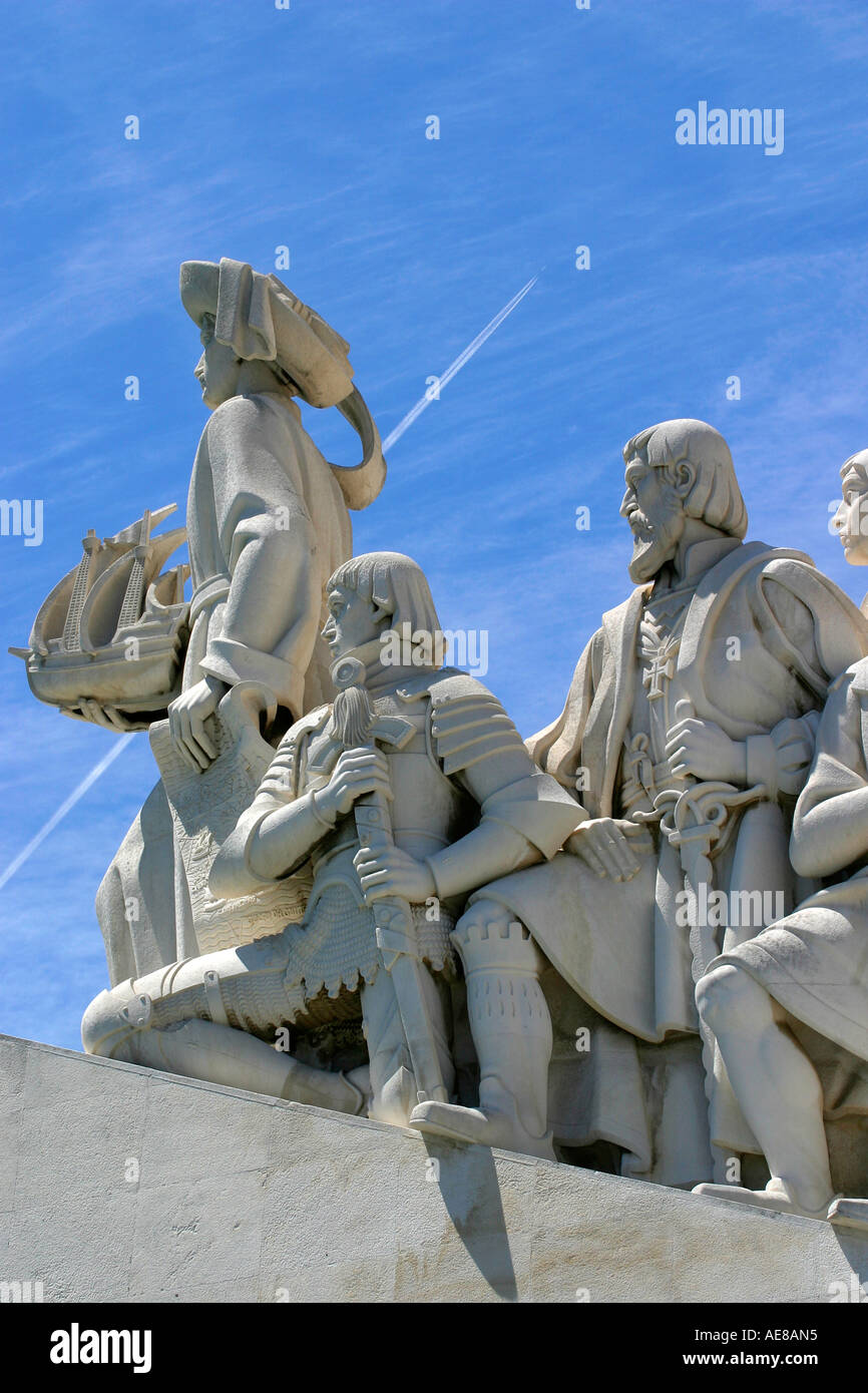 Padrao dos Descobrimentos monumento in Belem, Lisbona, Portogallo. Foto Stock