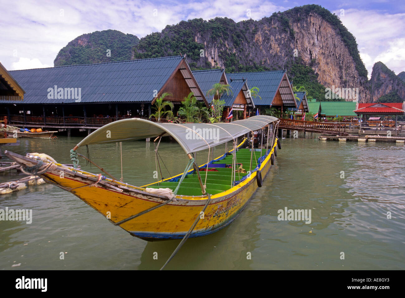 Longtail boat Ko Yao Noi provincia di Phuket Thailandia Foto Stock
