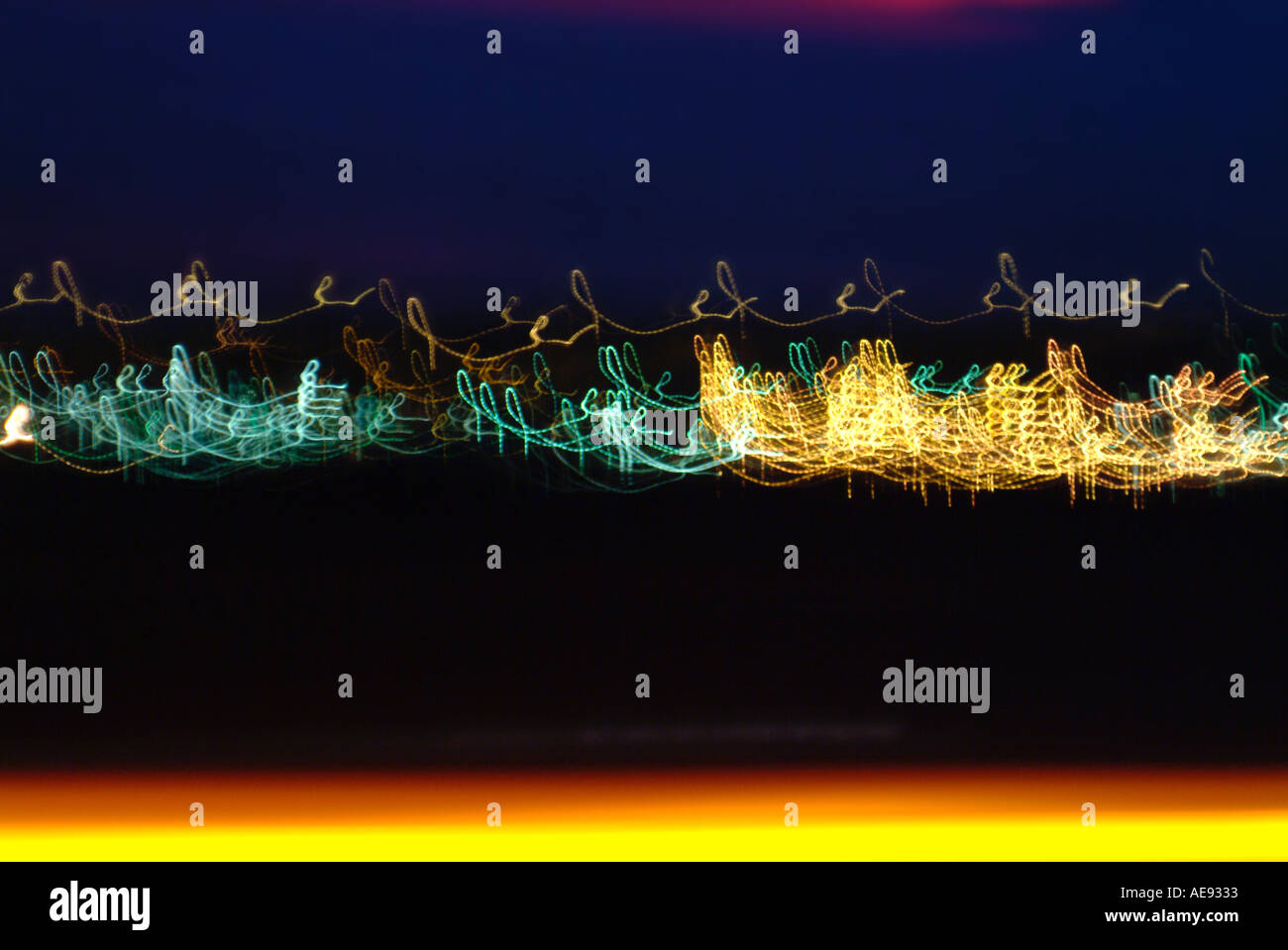 Il traffico di notte Foto Stock