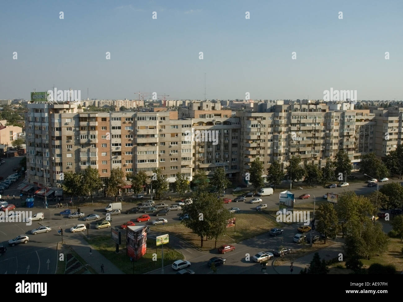 Calea 13 Septembrie architettura comunista, Bucarest, Romania, Europa UE Foto Stock