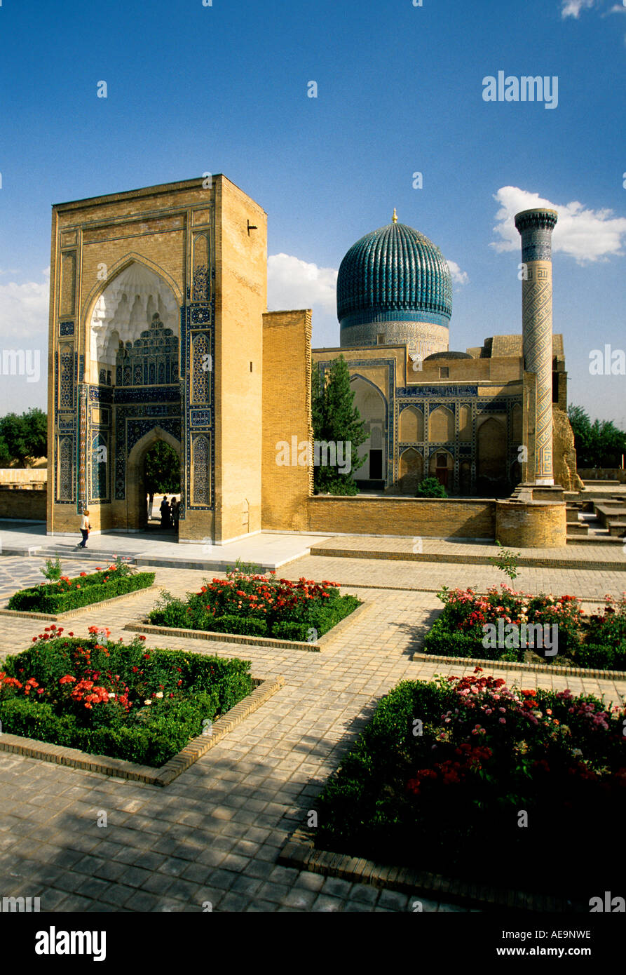 Samarcanda la tomba di Tamerlano (Timur Grande) Gur Emir mausoleo Foto Stock
