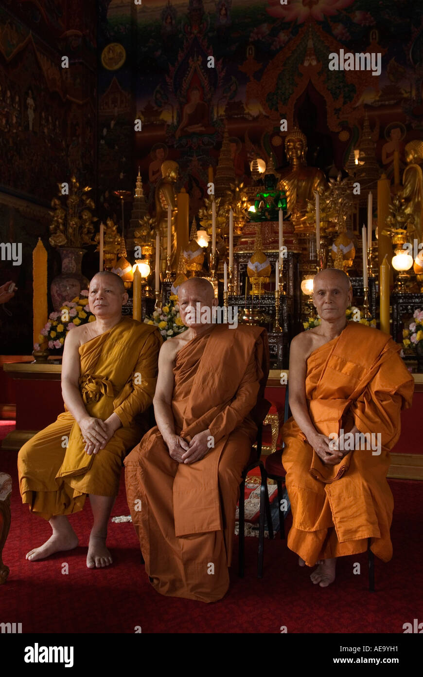 Celebrazione annuale della fondazione dell'BUDDHAPADIPA buddista di Tempio di Wimbledon London SW19 Inghilterra Foto Stock