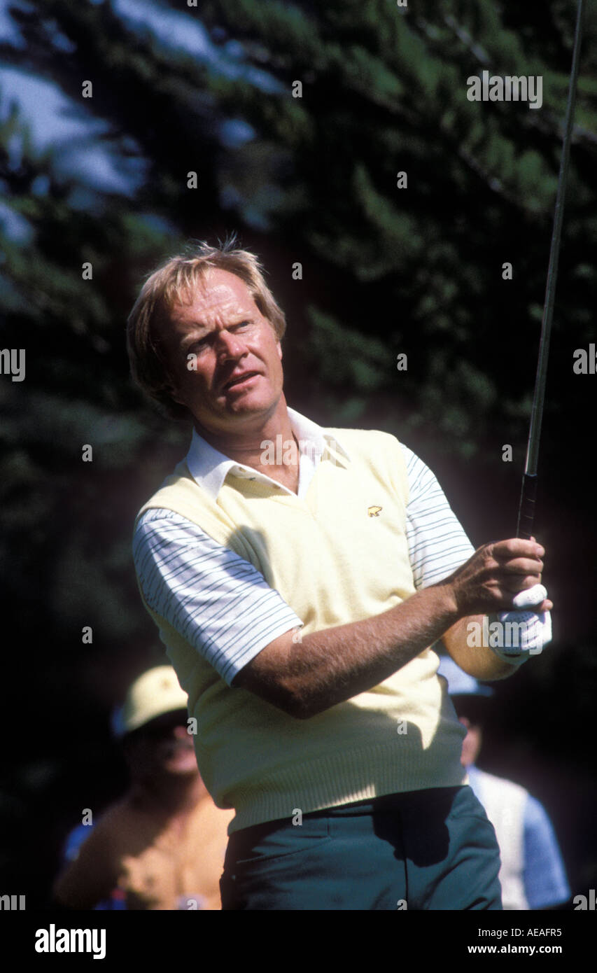 Jack Nicklaus compete in California torneo di golf. Foto Stock