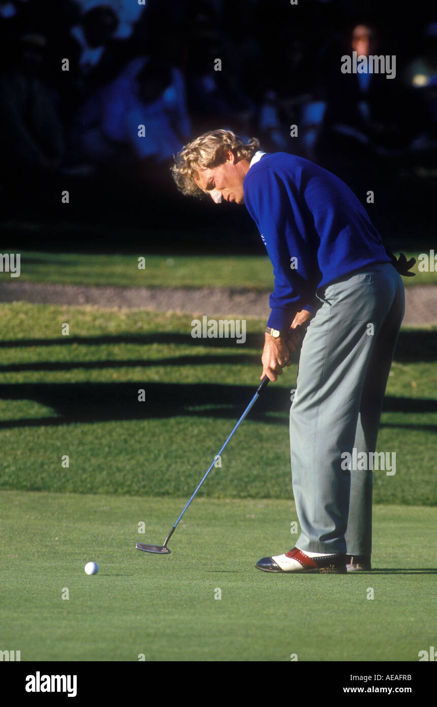 Bernhard Langer compete in California torneo di golf. Foto Stock