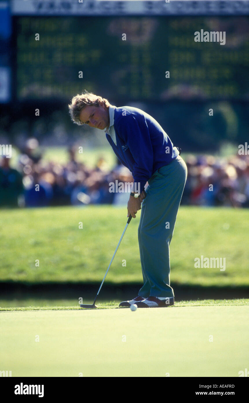 Bernhard Langer compete in California torneo di golf. Foto Stock