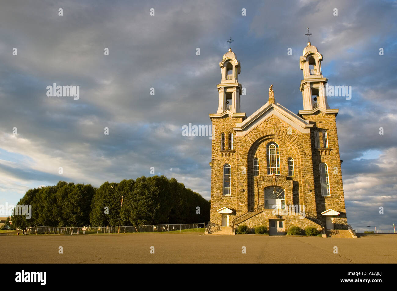 La Chiesa cattolica in Ste Anne de Madawaska Foto Stock