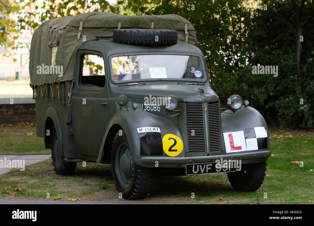 Carrello ATS come usato nella II Guerra Mondiale visualizzati in donne in guerra mostra presso il Museo Imperiale della Guerra Londra Foto Stock