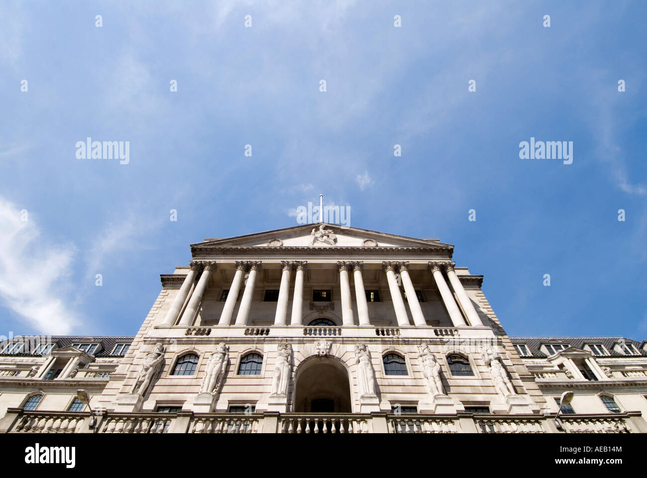 La Bank of England building City of London REGNO UNITO Foto Stock