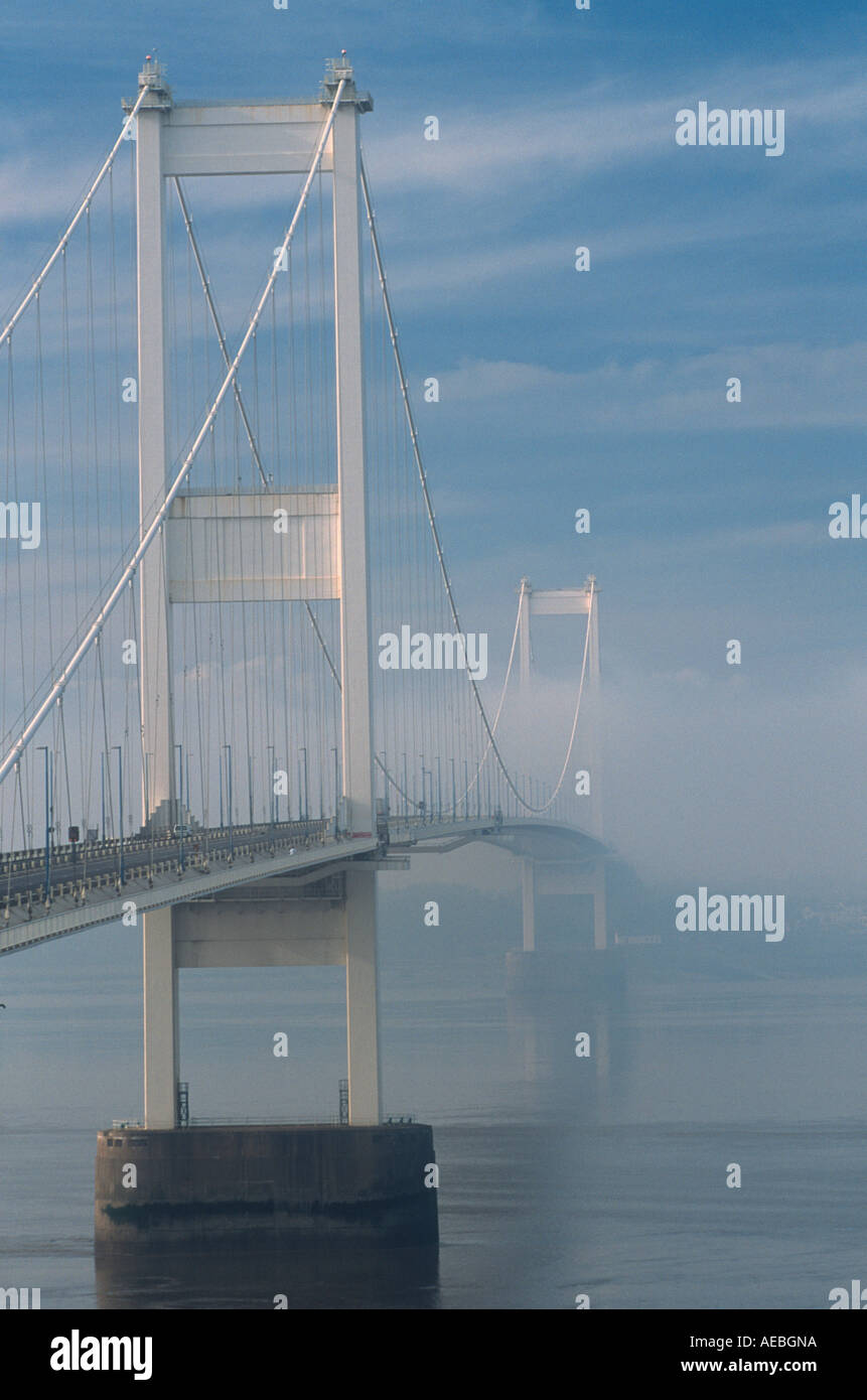 Il secondo ponte Severn Severn Estuary South East Wales Foto Stock