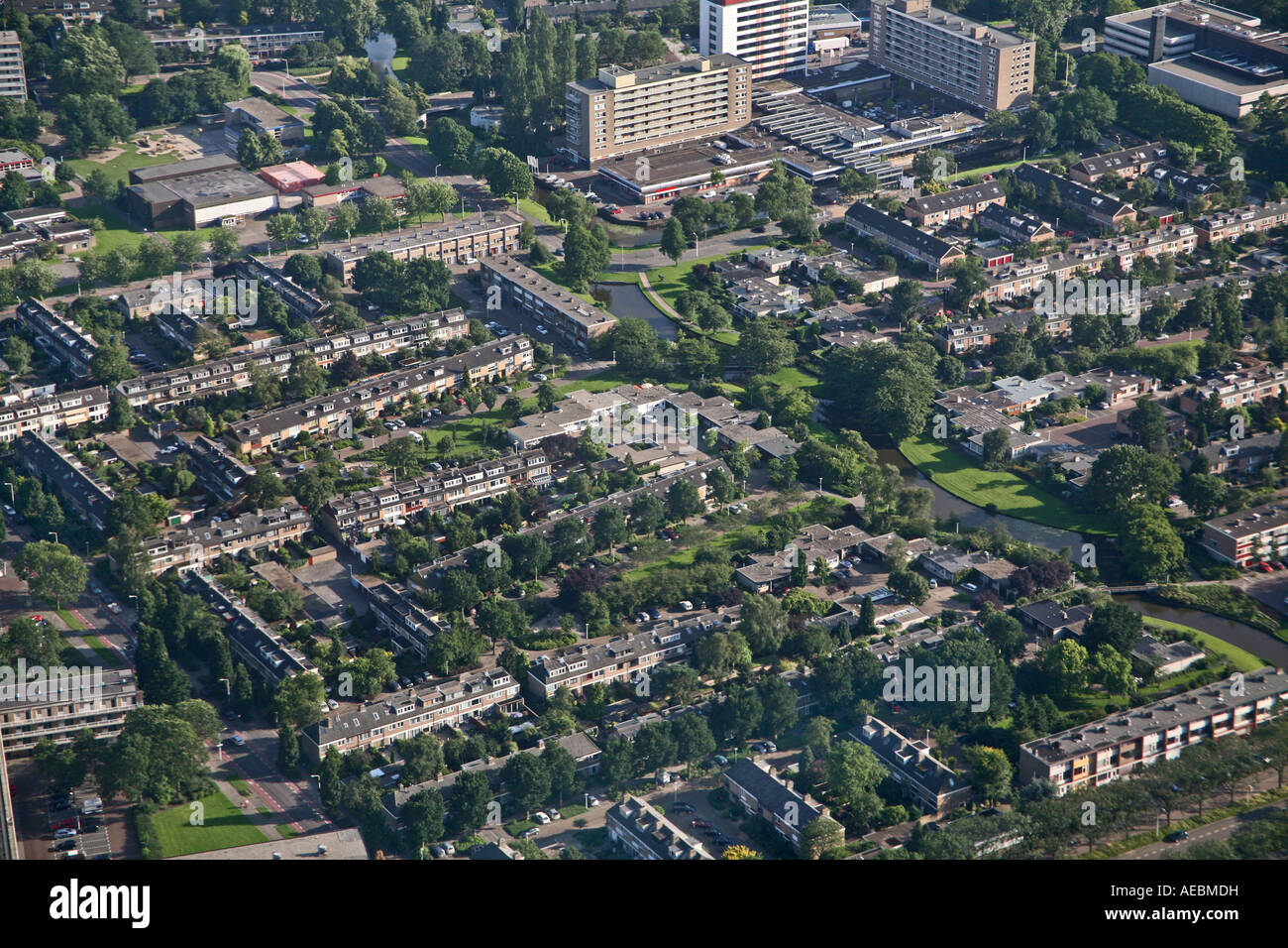 Arial foto del Paesi Bassi Noord Oost polder Foto Stock