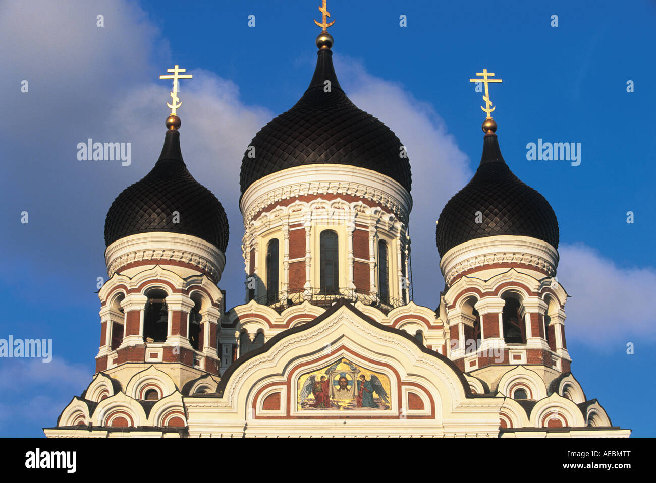 La Cattedrale Alexander Nevsky Città vecchia di Tallin Estonia Foto Stock