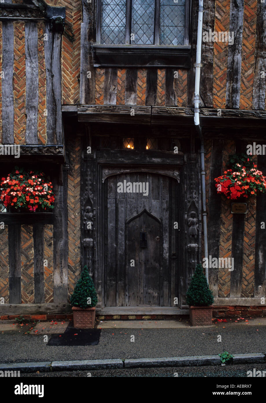 Si tratta di un grado che ho elencato la casa nella città di Lavenham che ha giocato il Godric's Hollow home di Harry Potter genitori in Harry Potter ed il Deathly Foto Stock