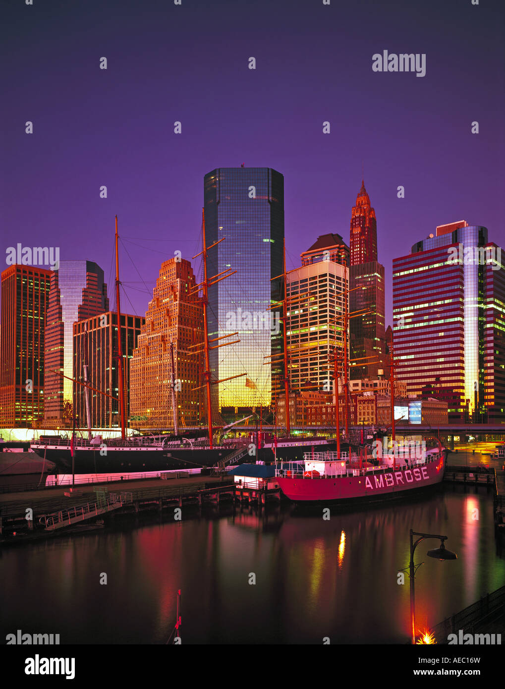 South Street Seaport, New York, Stati Uniti d'America Foto Stock