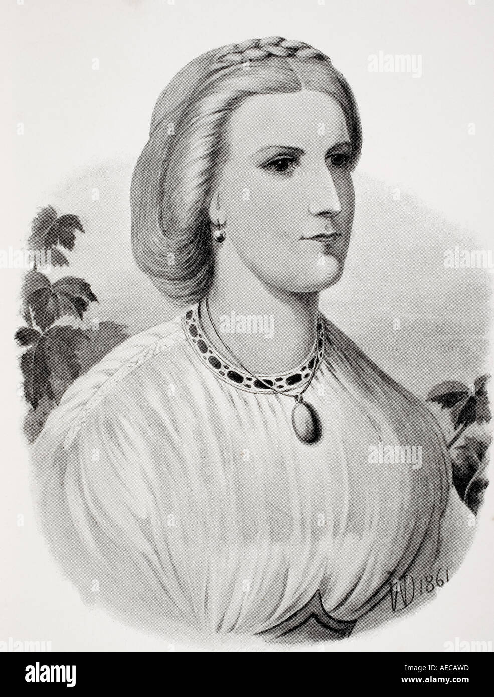 Lady Isabel Burton, 1831-1896. Moglie Di Sir Richard Francis Burton Foto Stock