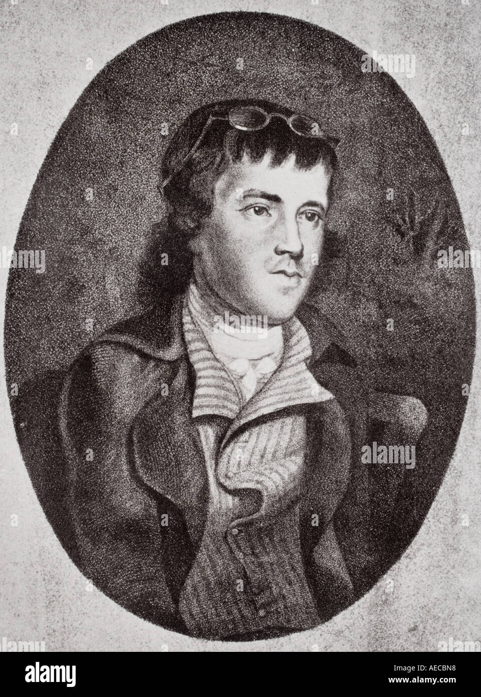 George Dyer, 1755 - 1841, visto qui di età pari a 40 anni. Pamphleteer politico inglese, poeta, studioso, editore, classicista e scrittore. Foto Stock