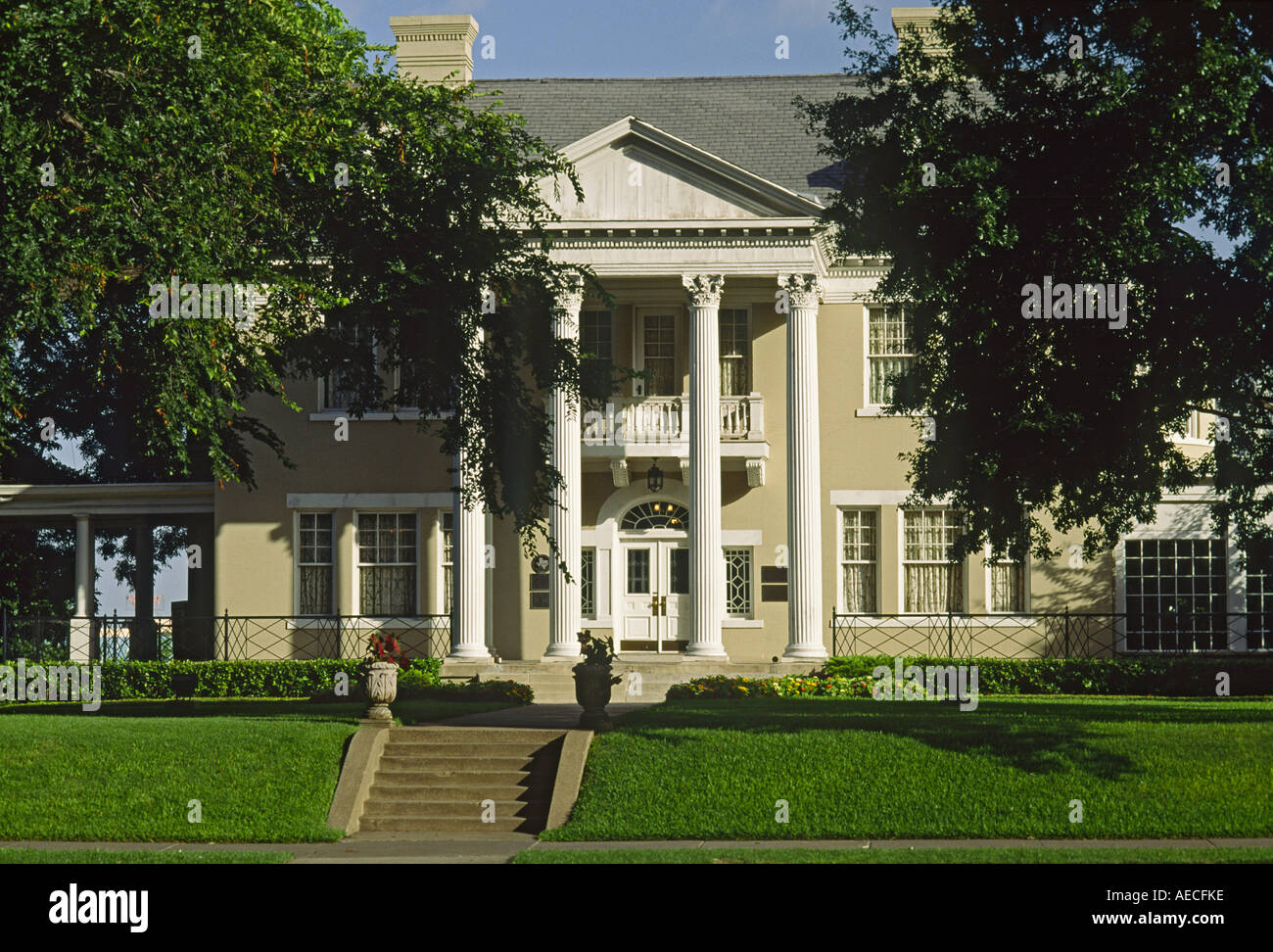 Belo Mansion, neo-classico stile revival house nel quartiere delle Arti, Dallas, Texas, Stati Uniti d'America Foto Stock