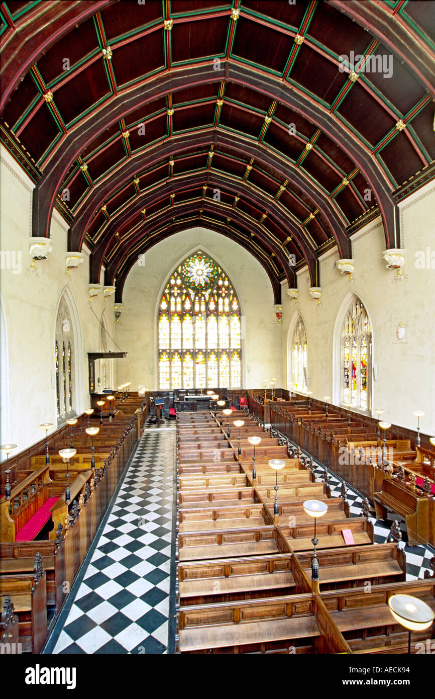 L'interno della cappella del parco di Lincoln' s Inn di Londra. Foto Stock