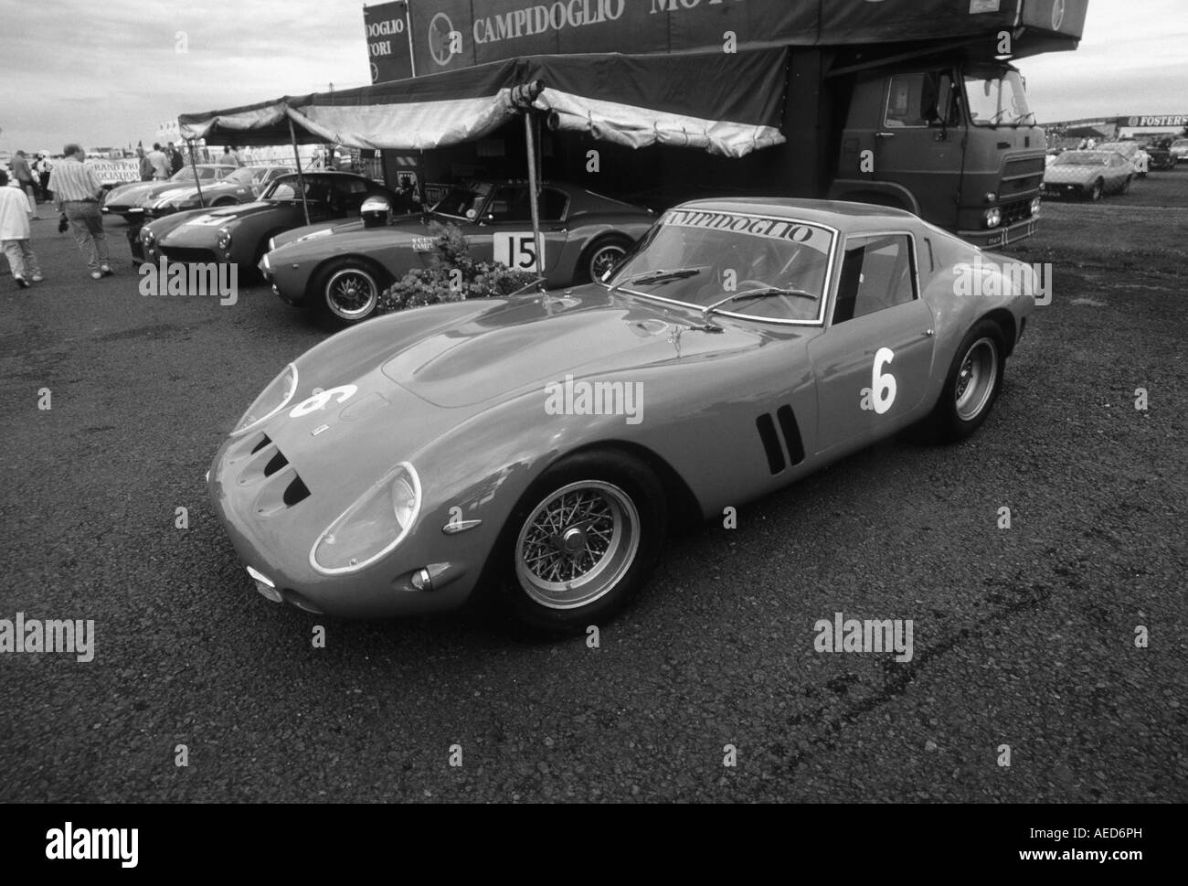 Ferrari 250 GTO Berlinetta. Introdotto 1962. Silverstone 25-07-1992. Foto Stock