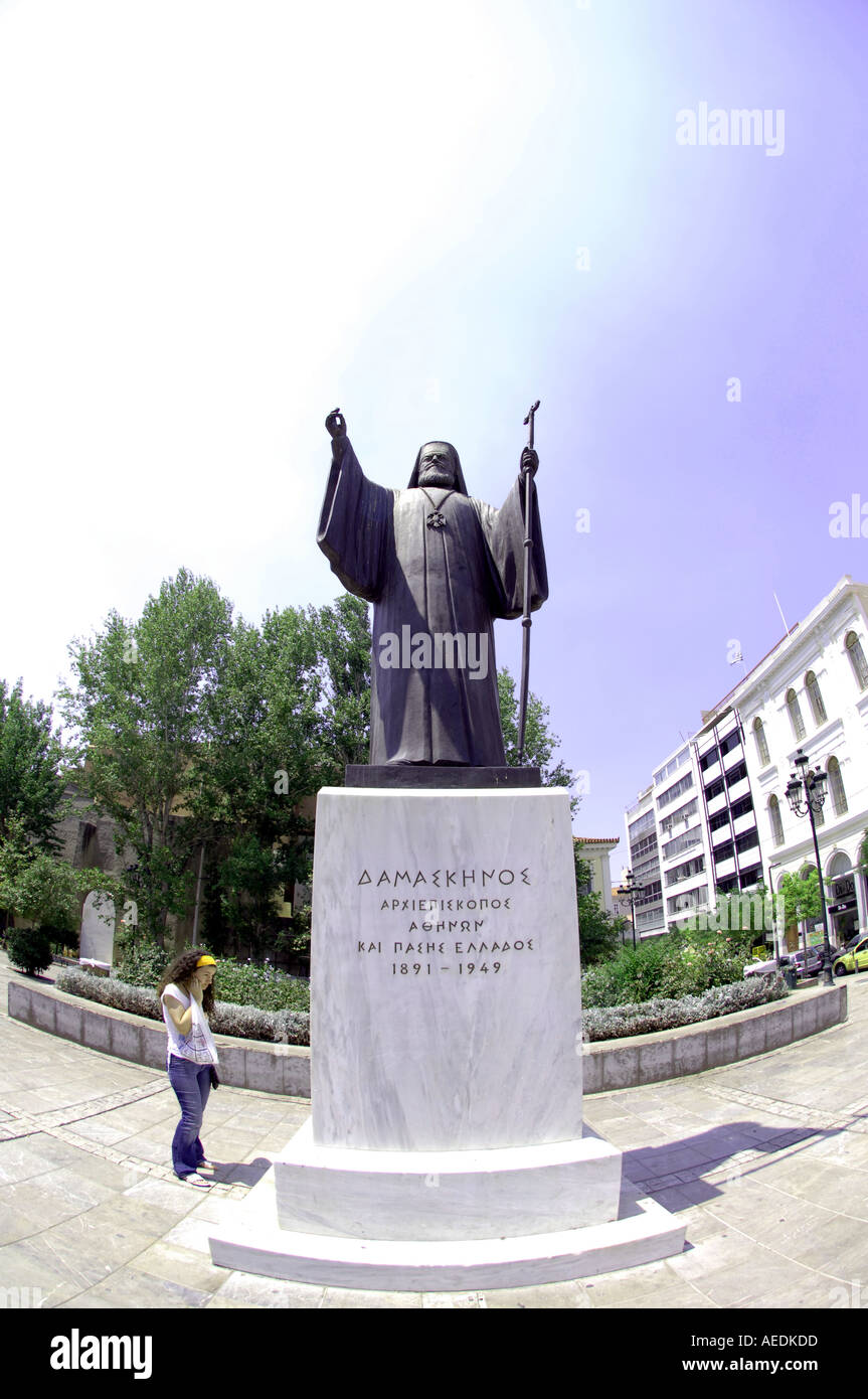 L arcivescovo damaskinos Foto Stock