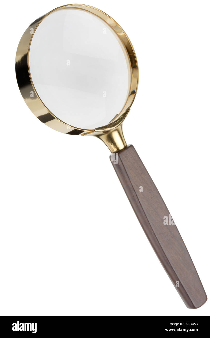 Lente di ingrandimento Foto Stock