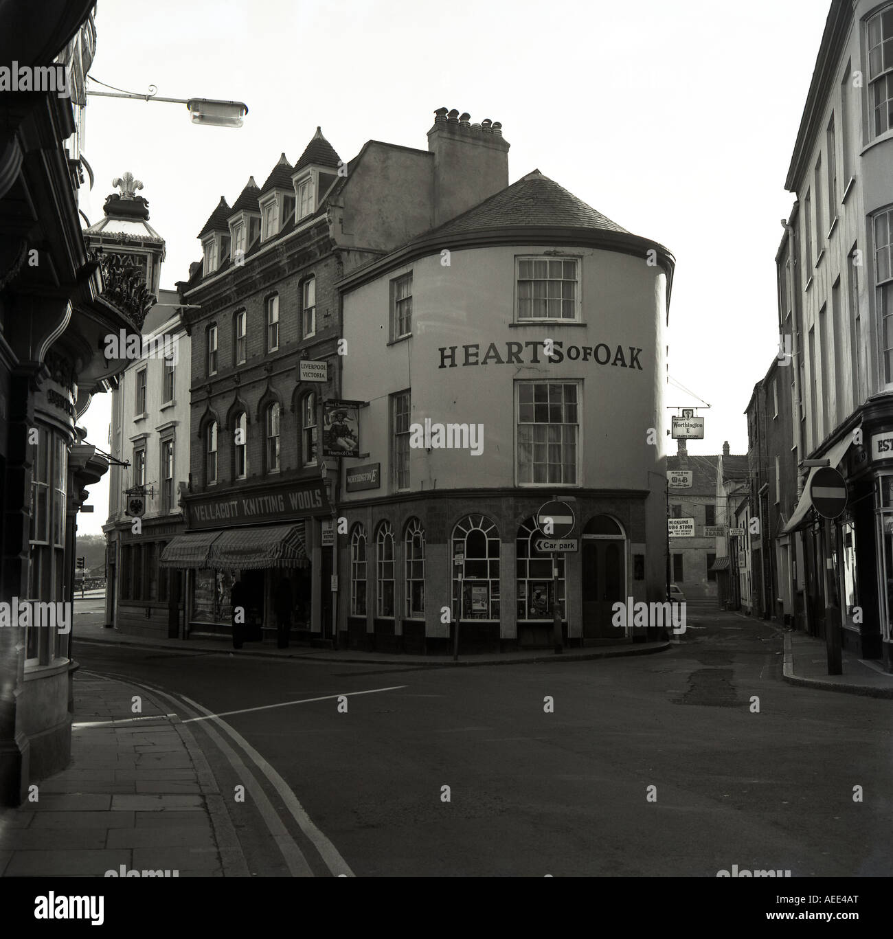 Cuori di quercia, Barnstable, Devon nel 1974 Inghilterra numero 0167 Foto Stock