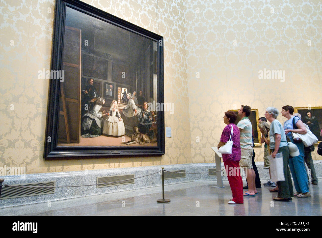 Las Meninas di Diego Velazquez nel Museo del Prado a Madrid Spagna Foto Stock