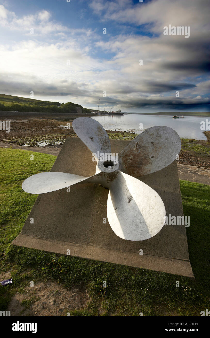 Nave elica sul display a St Margaret s speranza South Ronaldsay Isole Orcadi Scozia UK Foto Stock